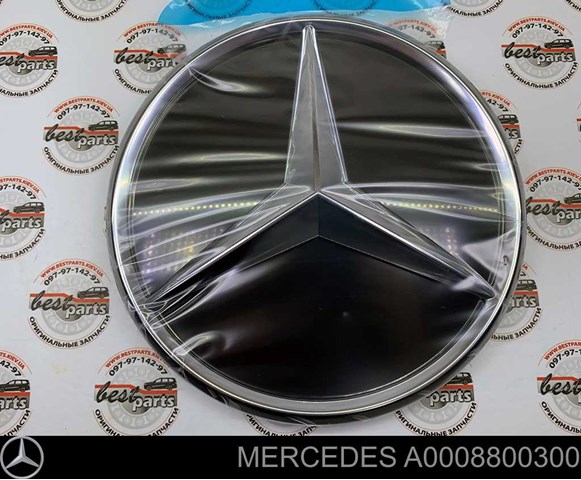 Emblema de la parrilla del radiador 0008800300 Mercedes