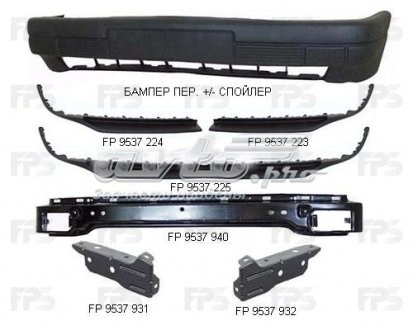 FP9537224 FPS alerón parachoques delantero derecho