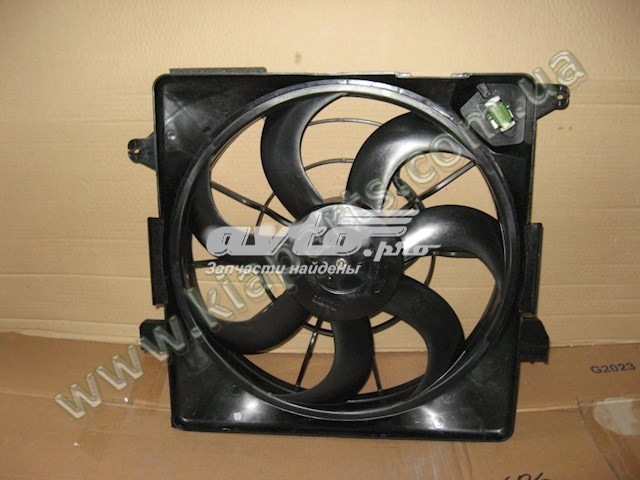 253802S000 Hyundai/Kia difusor de radiador, ventilador de refrigeración, condensador del aire acondicionado, completo con motor y rodete