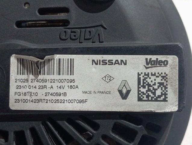 Alternador 231001423R Renault (RVI)