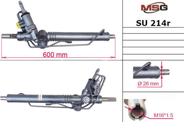 Comprar SU214R MSG Rebuilding Cremallera