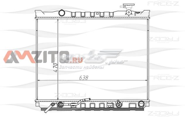 KK0221 FreE-Z radiador refrigeración del motor