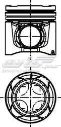 40528600 Kolbenschmidt pistón completo para 1 cilindro, std