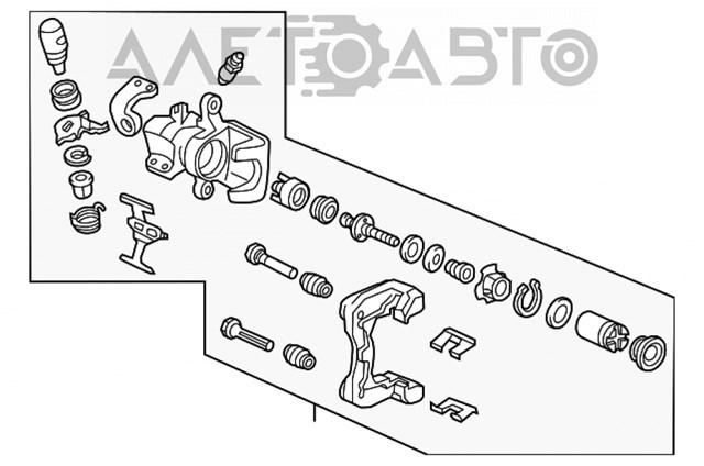 87-2582 Elstock pinza de freno trasero derecho