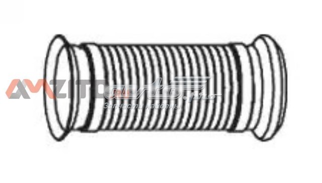 82271 Dinex Tubo de escape delantero