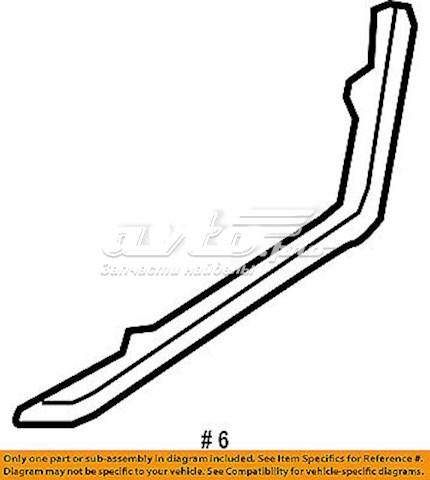 Soporte de guía para parachoques trasero, derecho Honda Civic 8 (FD1)