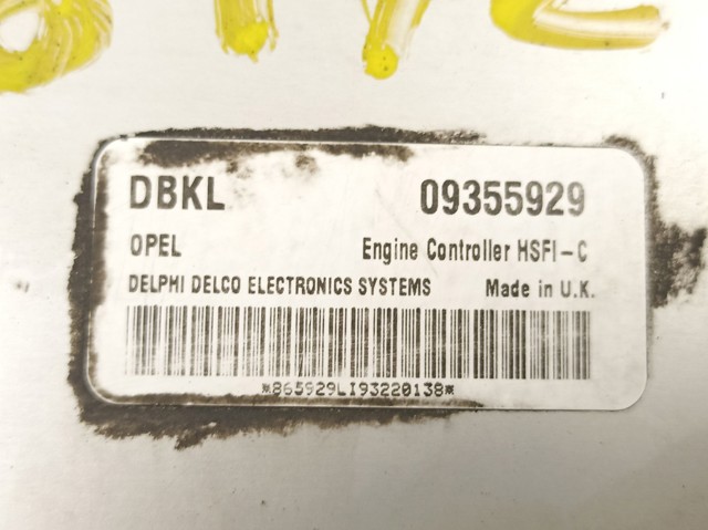 Unidad de control del motor  Opel 9355929 precio, desde 78,41 EUR