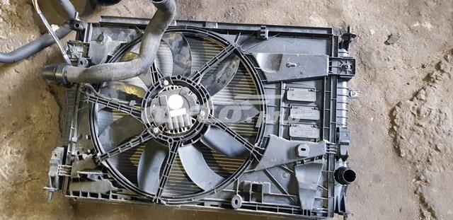 Difusor de radiador, ventilador de refrigeración, condensador del aire acondicionado, completo con motor y rodete para Peugeot Expert 
