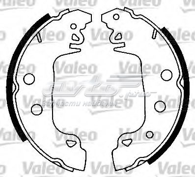 95618244 Peugeot/Citroen zapatas de frenos de tambor traseras