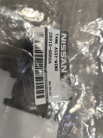 Deposito de agua de limpiaparabrisas Nissan/Infiniti 289106RR0A