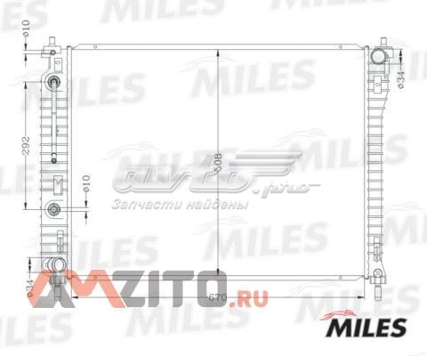 ACRB203 Miles radiador refrigeración del motor