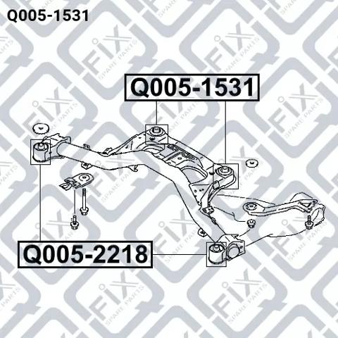 Silentblock trasero Q0051531 Q-fix