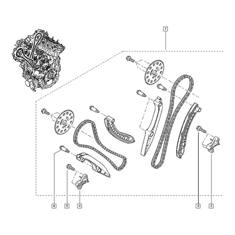 Kit de cadena de distribución Renault (RVI) 130C19028R precio, desde 320,94 EUR