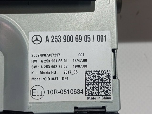 Pantalla A2539006905 Mercedes