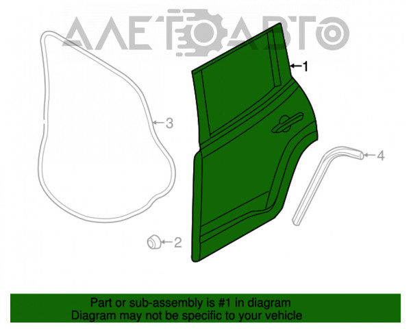 K68263194AA Fiat/Alfa/Lancia puerta trasera derecha