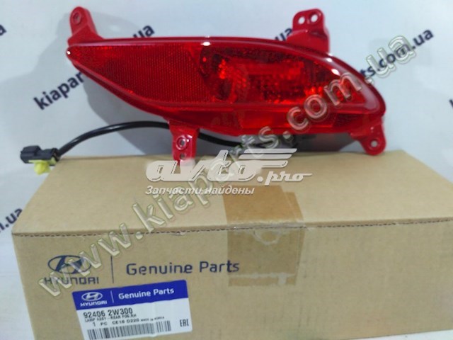 924062W300 Hyundai/Kia faro antiniebla trasero derecho