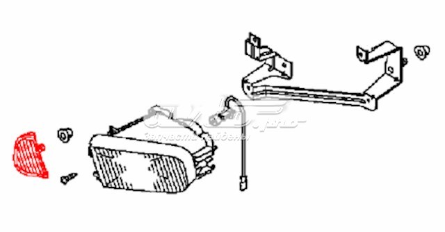 Rejilla de ventilación, parachoques para Mitsubishi Galant (EA)
