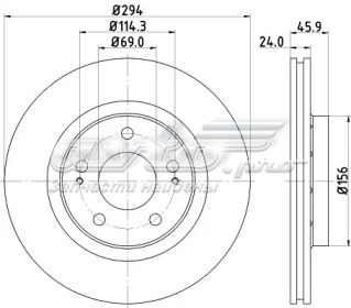 23-0939C Metelli freno de disco delantero