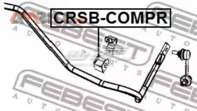 CRSBCOMPR Febest casquillo de barra estabilizadora trasera