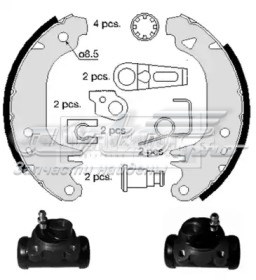 Zapatas de frenos de tambor traseras BORG&BECK BBS1006K