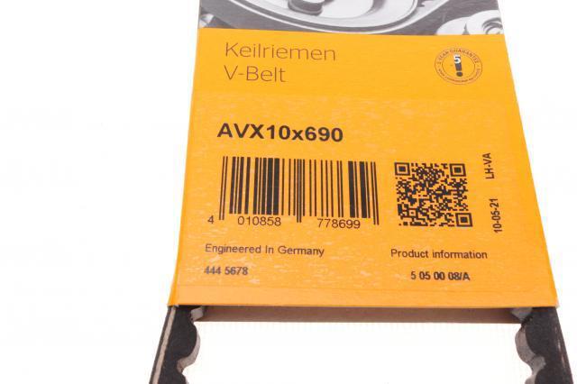 Comprar AVX10X690 Continental/Siemens Correa trapezoidal