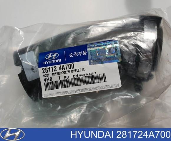 Manguito intercooler izquierdo Hyundai H-1 STAREX Starex (TQ)