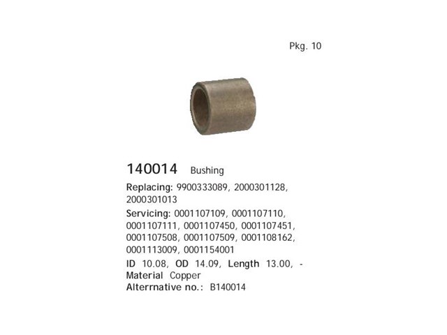 Comprar 140014 Cargo Buje de arranque