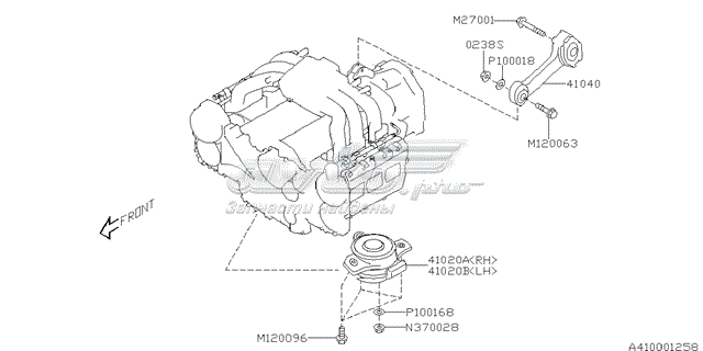 Soporte de motor izquierdo Subaru B9 Tribeca (WX)