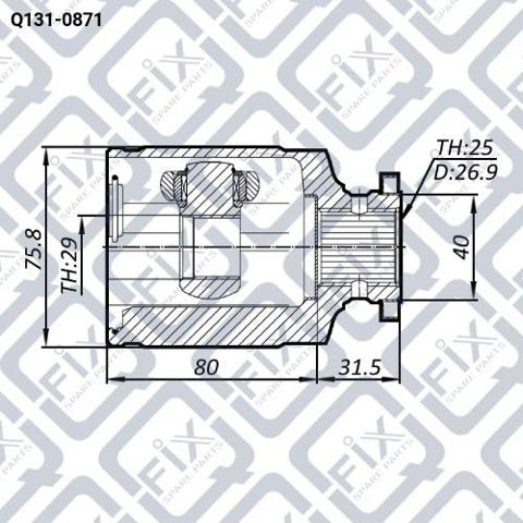 Junta homocinética interna delantera Q-fix Q1310871 precio, desde 42,41 EUR