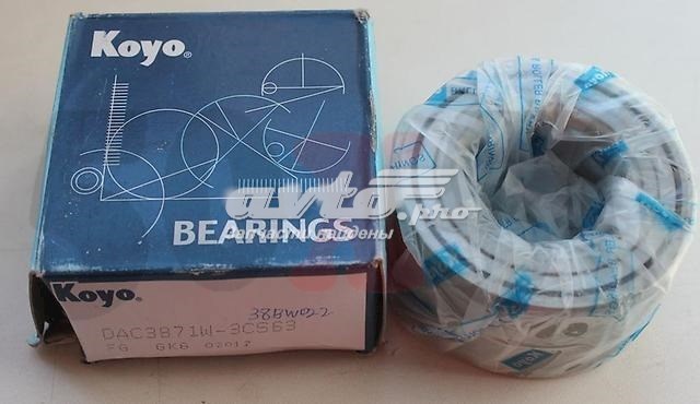 Cojinete de rueda delantero DAC3871W3CS63 Koyo