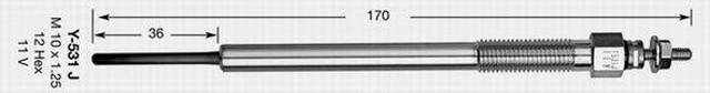 Comprar Y531J NGK Calentadores diésel
