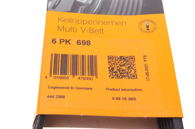 Correa de transmisión trapezoidal Continental/Siemens 6PK698 precio, desde 6,35 EUR