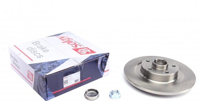 Disco de freno trasero 208034 Solgy