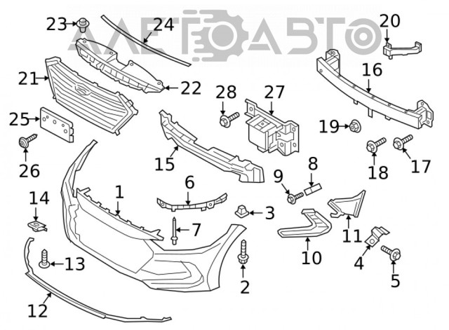 Parrilla 86351F2000 Hyundai/Kia