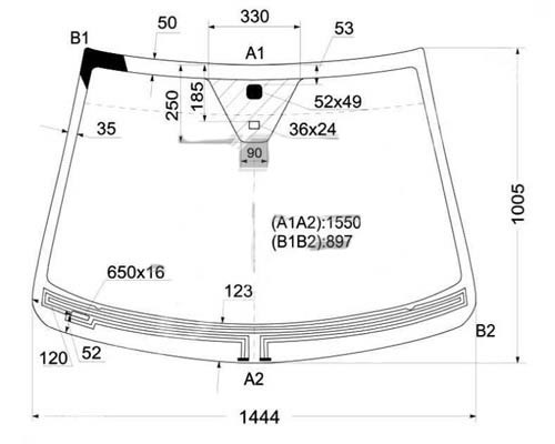 ST407494 Nordglass parabrisas