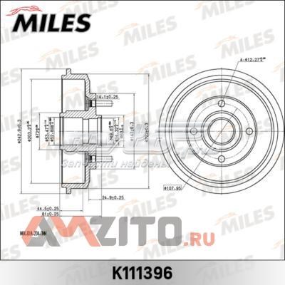 K111396 Miles freno de tambor trasero