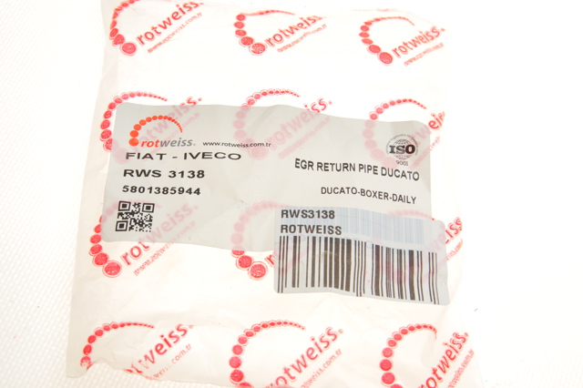 Tubo del sistema de recirculación de gases de escape EGR RWS3138 Rotweiss