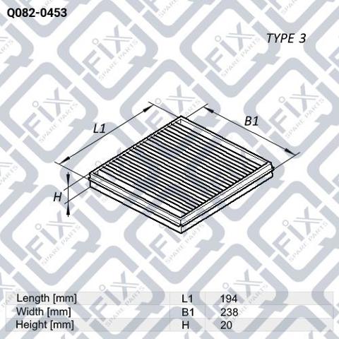 Comprar Q0820453 Q-fix Filtro de aire del habitáculo