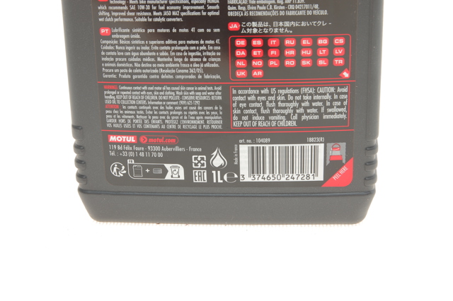 Aceite de motor 845411 Motul
