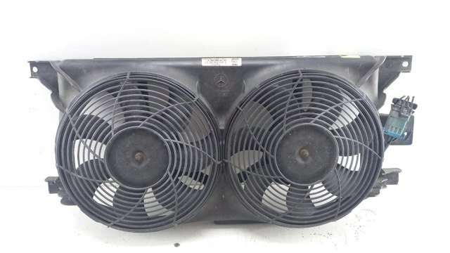 A1635000155 Mercedes difusor de radiador, ventilador de refrigeración, condensador del aire acondicionado, completo con motor y rodete