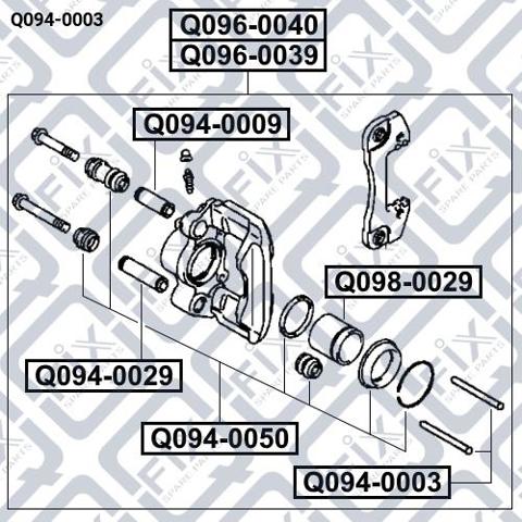 Kit de reparación, pinza de freno trasero Q-fix Q0940003 precio, desde 4,89 EUR