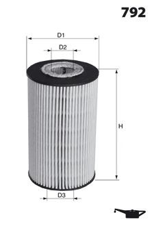 Filtro de aceite motor Mecafilter ELH4448
