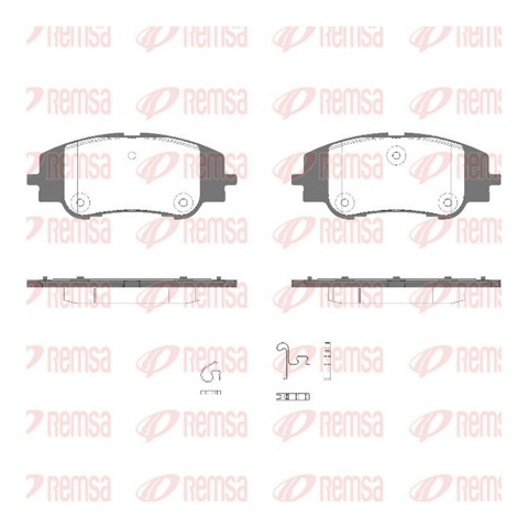 Pastillas de freno delanteras Peugeot/Citroen 1681371180