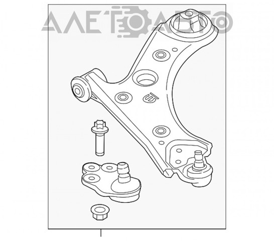 Comprar 68248007AA Chrysler Brazo inferior izquierdo de la suspensión delantera