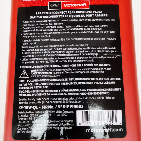 Aceite para transmisión automática  Ford XY75WQL precio, desde  EUR
