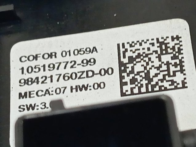 Interruptor de elevalunas delantera izquierda 98421760ZD Opel