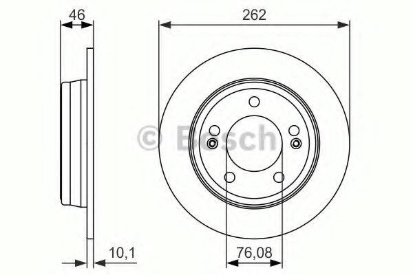 986479052 Bosch Freno de disco trasero