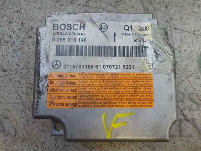 Módulo de control de airbag Mercedes 0285010146