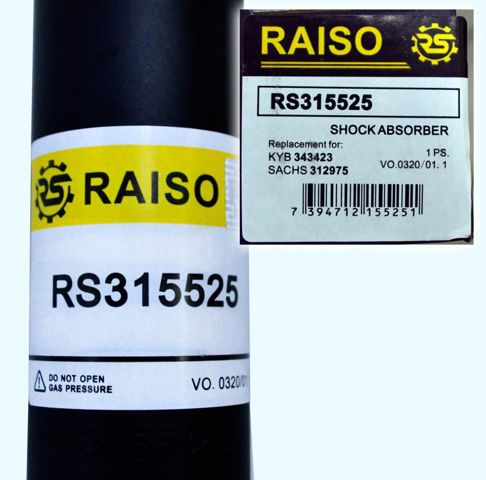 Amortiguador trasero Raiso RS315525 precio, desde 32,42 EUR