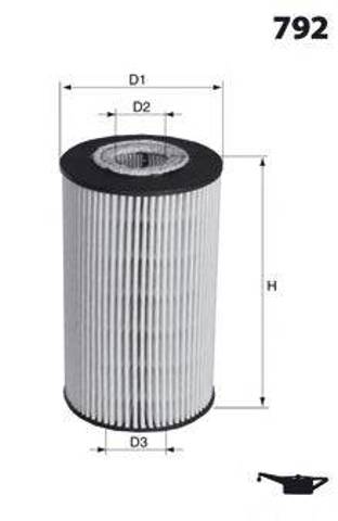 ELH4448 Mecafilter Filtro aceite